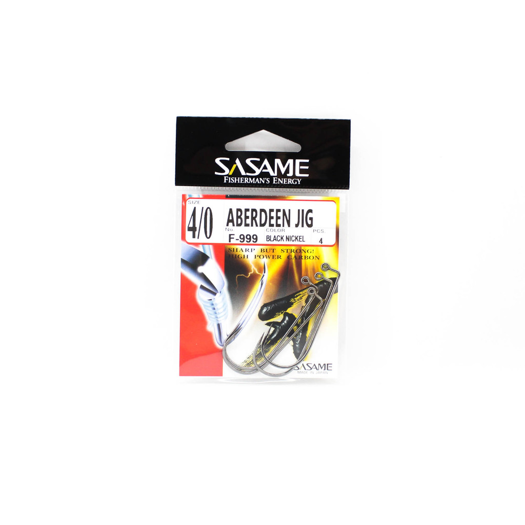Sasame F-999 Aberdeen Jig Hook ขนาด 4/0 (7370)