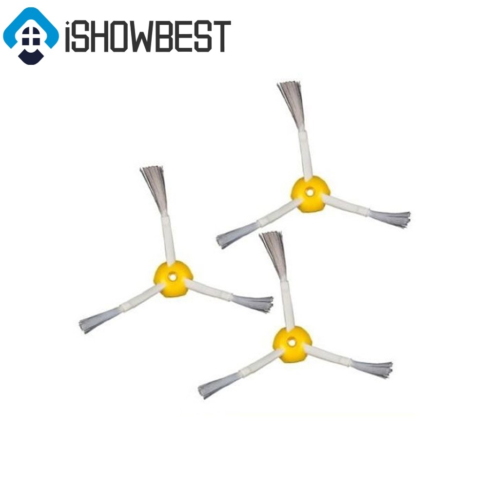 แปรงด้านข้างชุด 3 ชิ้นสําหรับ IRobot สําหรับ Roomba 500/600Series และสกรู