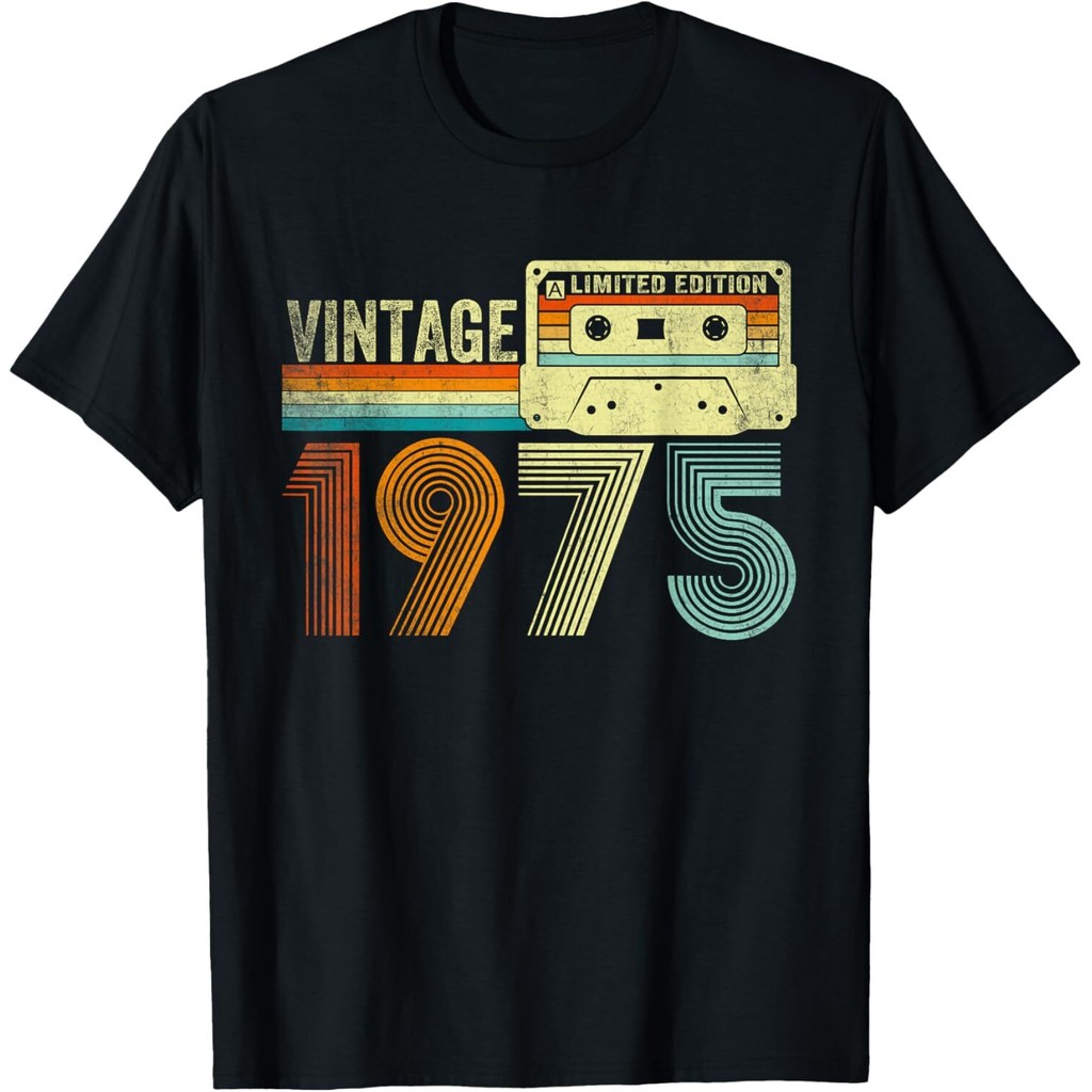 Vintage 1975 Cassette Tape 50Th Birthday 50 Years Old T-Shirt Mans