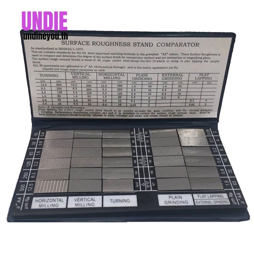 Surface Roughness Comparison Sample Block Ra0.05-12.5mm Roughness Sample Block