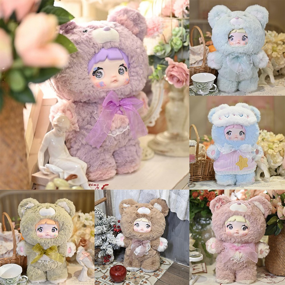 <BID DISCOUNT> Blind Box Nommi Goodnight Bear Series Vinyl Nommi Doll Mystery Gifts