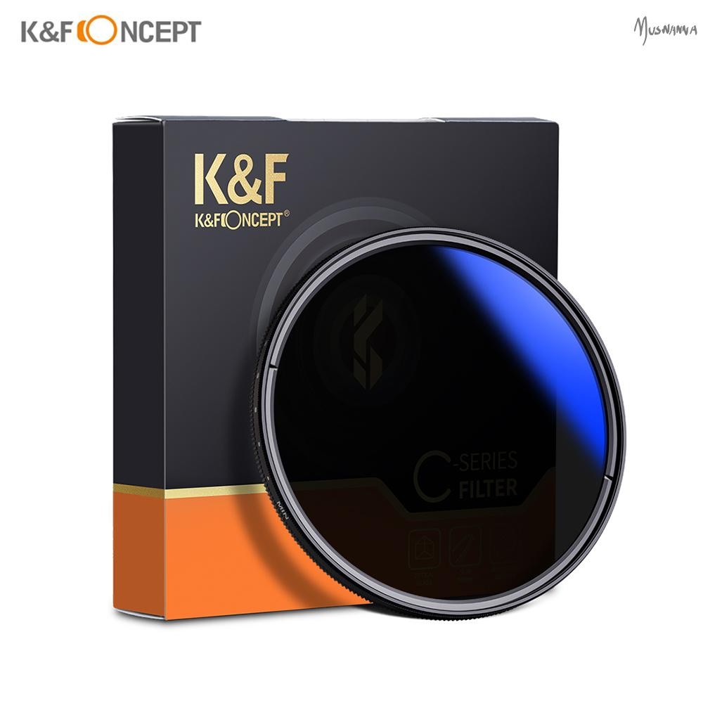 K & F CONCEPT 72 มม.Ultrathin Variable ND Filter ND2 to ND400 ปรับ Neutral Density Filter ใช้งานร่วม