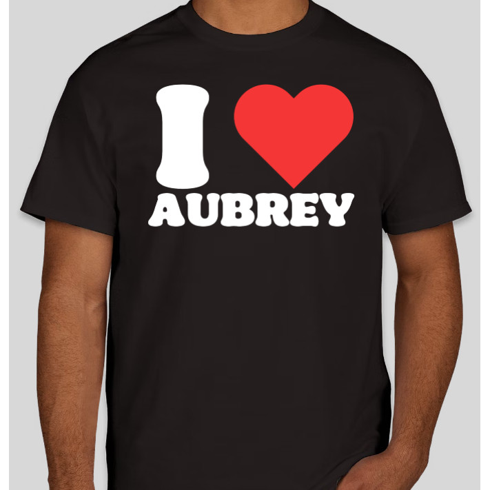 2025 I Love Aubrey TI Heart Aubrey Tee