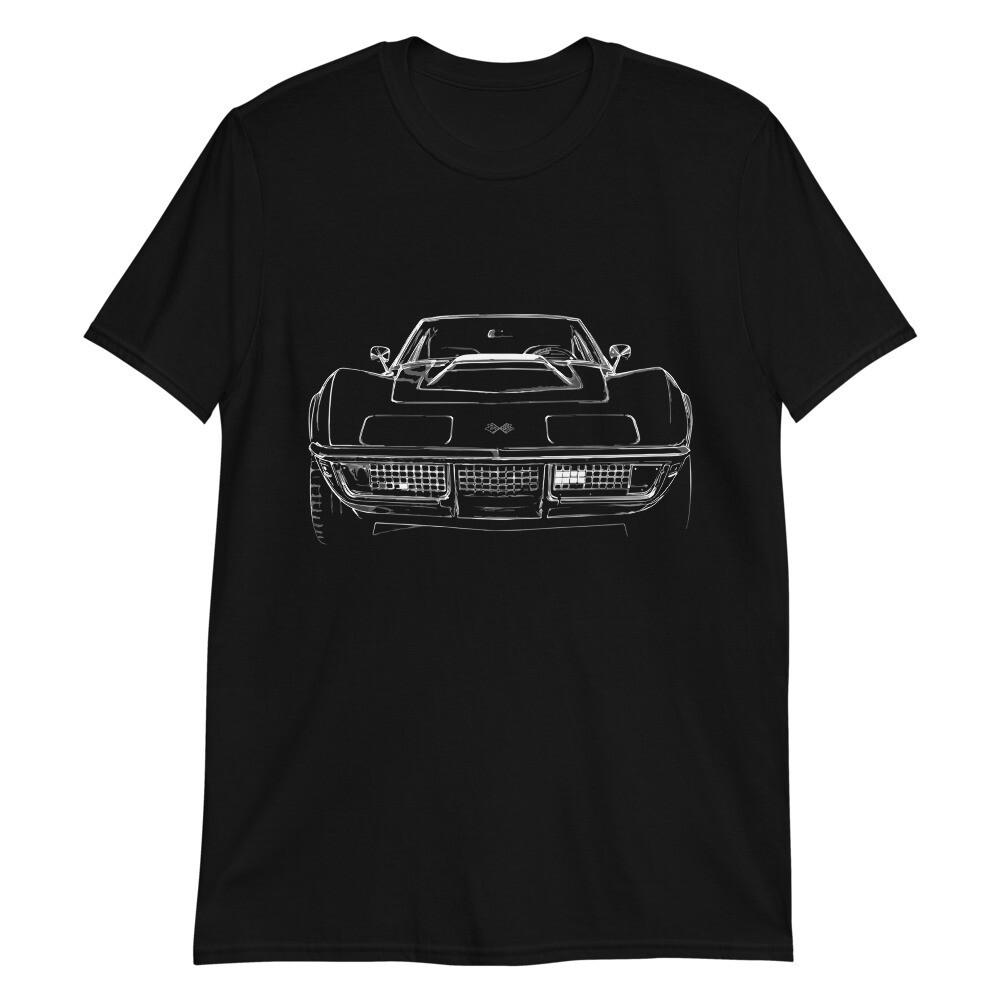 เสื้อยืดแขนสั้นลาย Chevy Corvette C3 สำหรับทุกเพศ