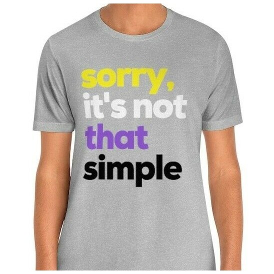 2025 Non Binary Not That Simple Lgbtq Nonbinary Enby Flag