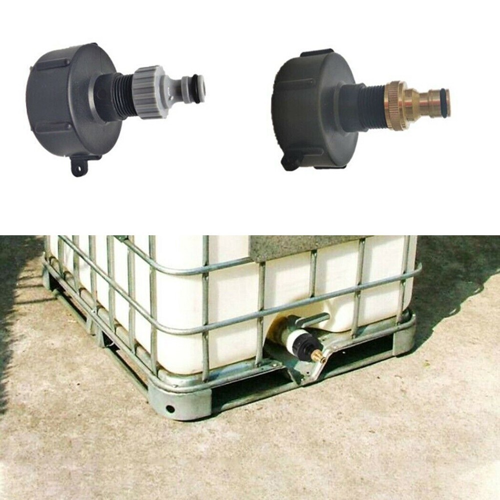 [CBU] อะแดปเตอร์ IBC 3/4in พร้อม Outlet Tap Rainwater สําหรับกลองถังคอนเทนเนอร์ 1000L S60X6