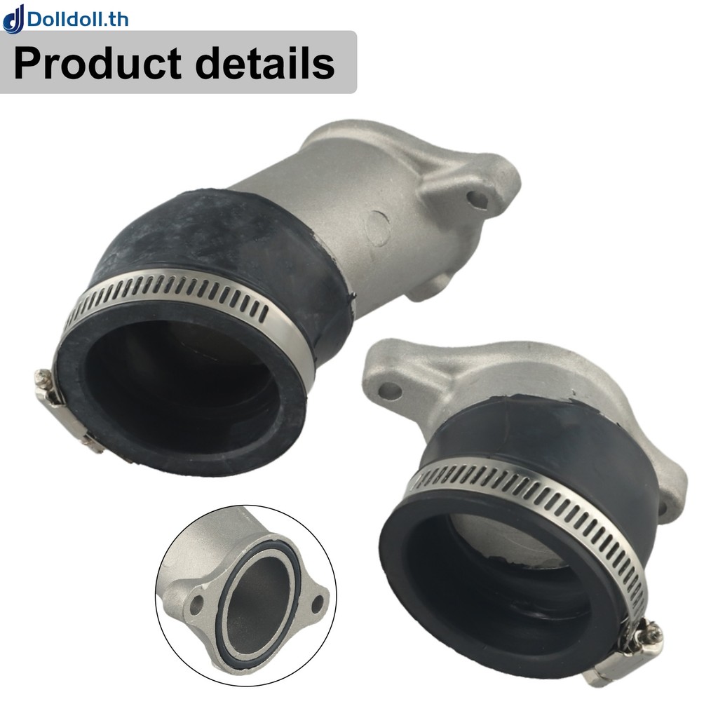 [Dolldoll] 2 ชิ้นสําหรับรถจักรยานยนต์ฮอนด้าอลูมิเนียมคาร์บูเรเตอร์ท่อร่วมไอดี CX500 1978-1982