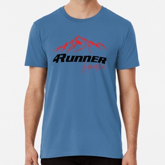 2025 Tops Casual Streetwear 4Runner America Mountein เสื้อยืดสีแดง Tops Casual Streetwear