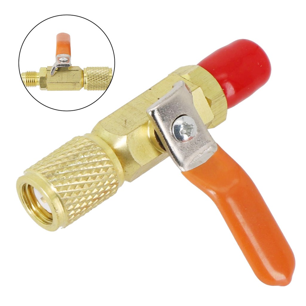 [ขายร้อน] R410A R134A อะแดปเตอร์บอลวาล์วตรงสําหรับสายชาร์จ HVAC 1/4 AC LK