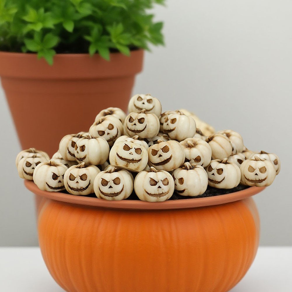 [BETL]Mini Pumpkins Grimace Pumpkins ฟักทองเทียม ตุ๊กตาเรซิ่นสําหรับวันฮาโลวีน