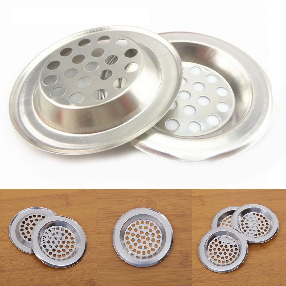 [ขายร้อน] STEEL PLUG STRAINER Bath/Bathroom Sink Shower Drain Filter Cover Hair Catcher UK❤ - รูปที่ 4