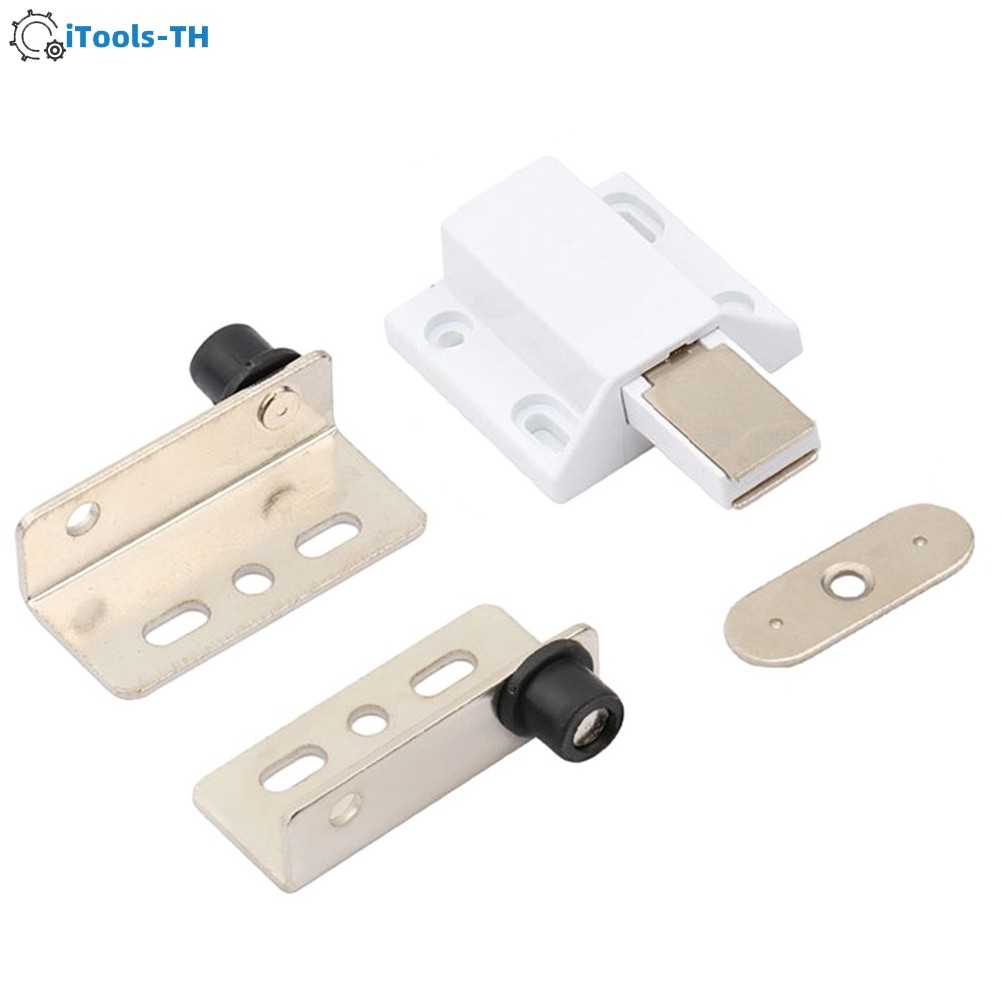 <iTools> 2ชิ้นหมุนบานพับสีดําหนักปกปิดบานพับประตูเพลาพร้อมบูช