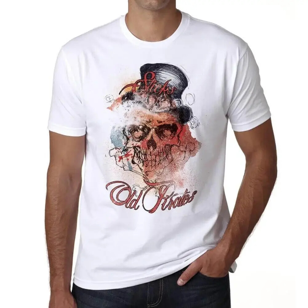 เสื้อยืด Ultrabasic Mens Old Pirates Skull เสื้อยืด Old Pirates Skull