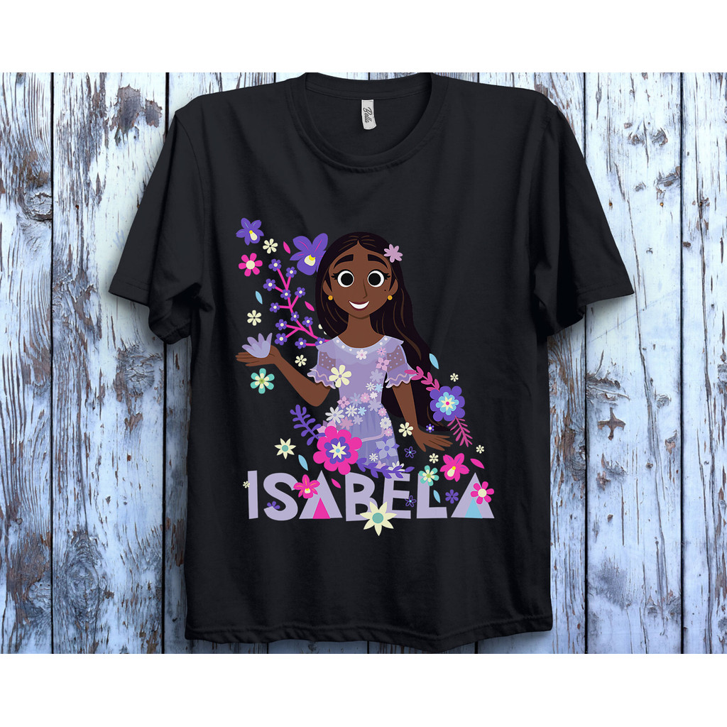 โปสเตอร์เสื้อยืด Disney Encanto Isabela เสื้อยืดผู้ใหญ่แบบ UniSex รหัส 301008