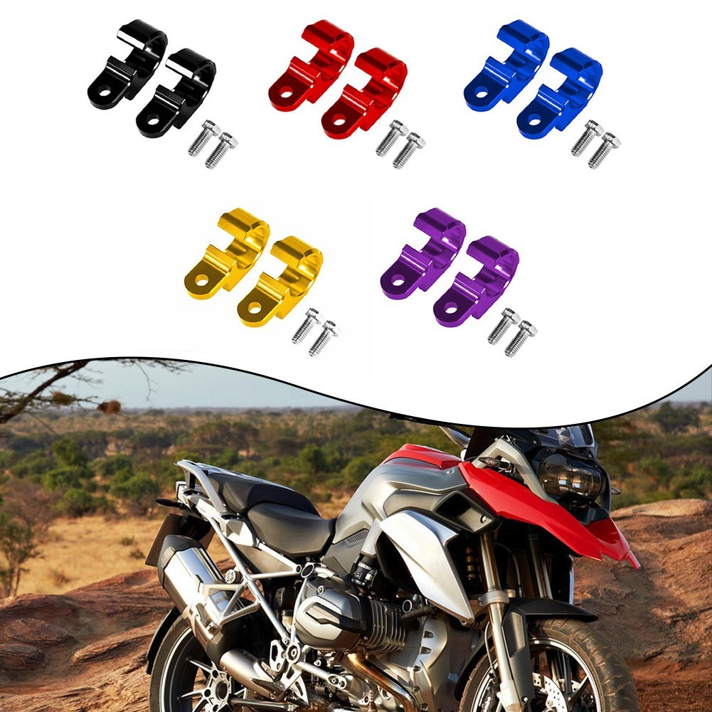 YAF Front Brake Line Hose Clamp Caliper Bracket Holder CNC สําหรับรถจักรยานยนต์ส่วนใหญ่