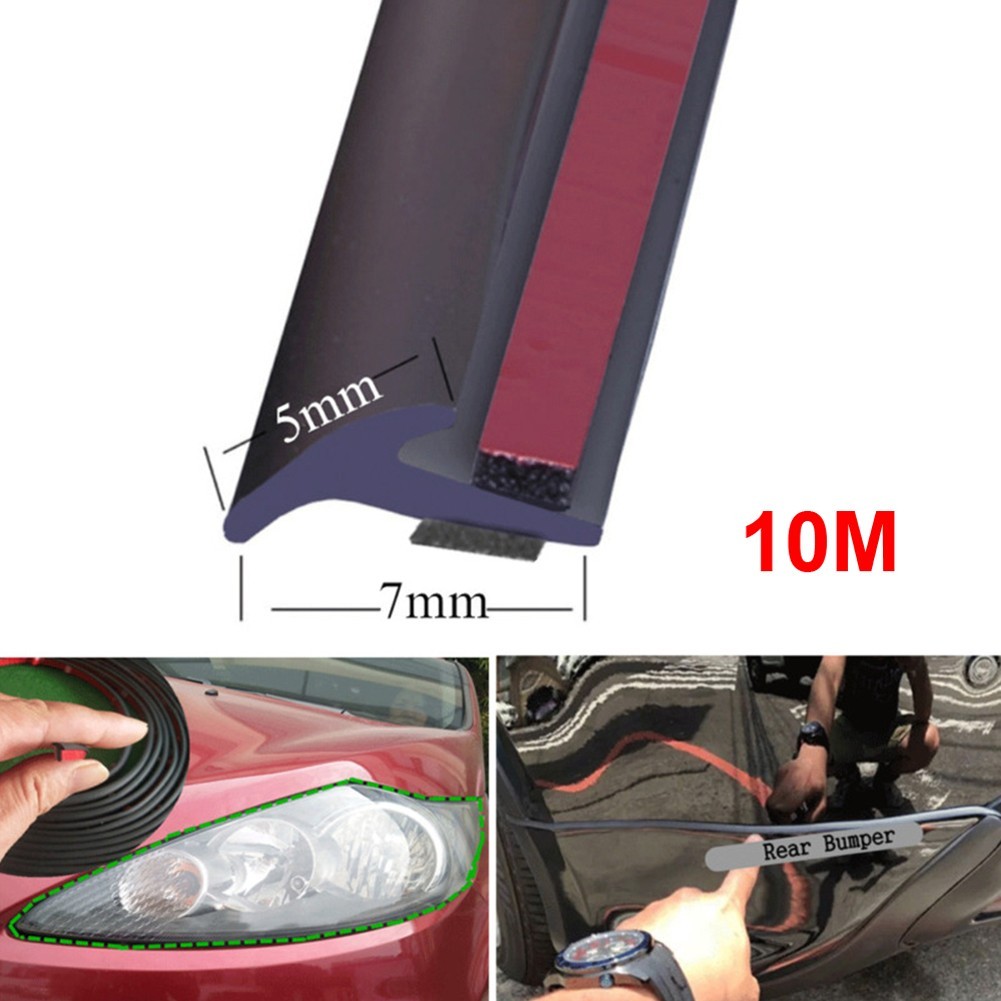 [GR] แถบปิดผนึกยาง EPDM 10M คุณภาพสูงพร้อมเทปสองหน้าสําหรับรถยนต์