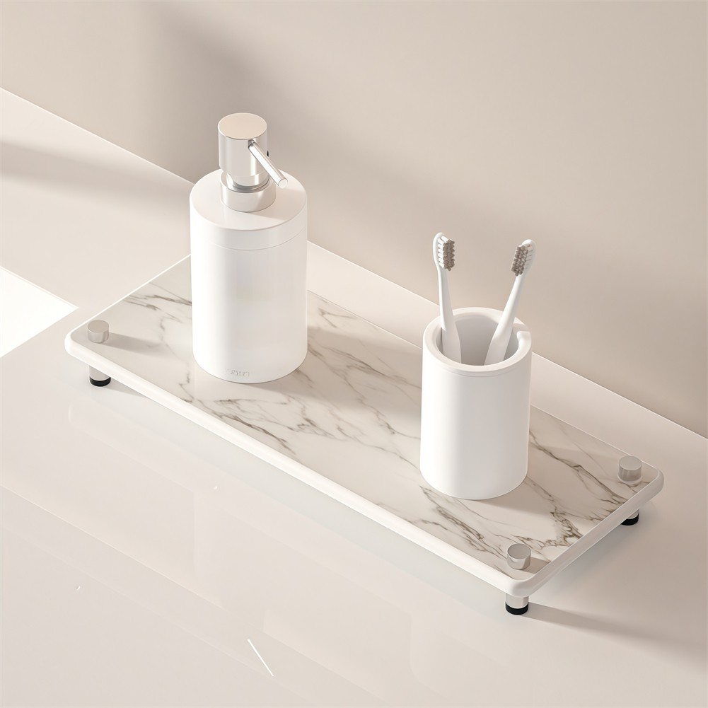 [SWHOME] ถาดดูดซับ 28x11 ซม.ที่รองแก้วไดอะตอมไมต์เสื่ออบแห้งสําหรับอ่างล้างจานห้องน้ําออแกไนเซอร์ [A