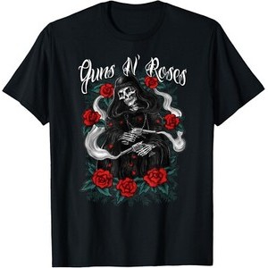 2025 ฤดูร้อนใหม่เสื้อผ้าผู้ชายขายดีGuns N Roses Official Roses Reaper เสื้อยืด