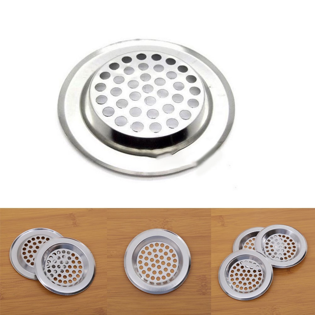 [ขายร้อน] STEEL PLUG STRAINER Bath/Bathroom Sink Shower Drain Filter Cover Hair Catcher UK❤