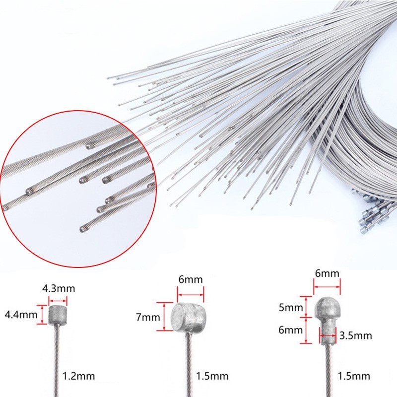 [ขายร้อน] Replacement MTB Bike Road Bicycle Front Rear Brake Derailleur Cable Line Core LK