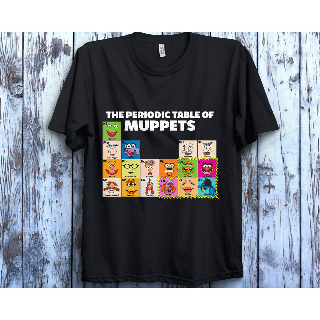 Disney The Muppets Periodic Table Of The Muppets เสื้อยืด Unisex Tee 8235