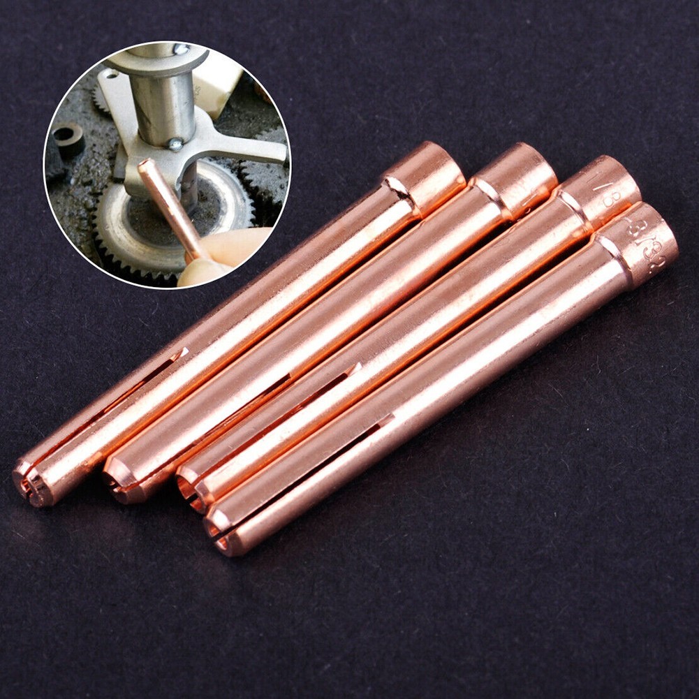 <FAIRLAND-TH> 4 ชิ้นไฟฉายเชื่อม TIG Collet 10N22 10N23 10N24 10N25 Fit สําหรับ WP17 18 26