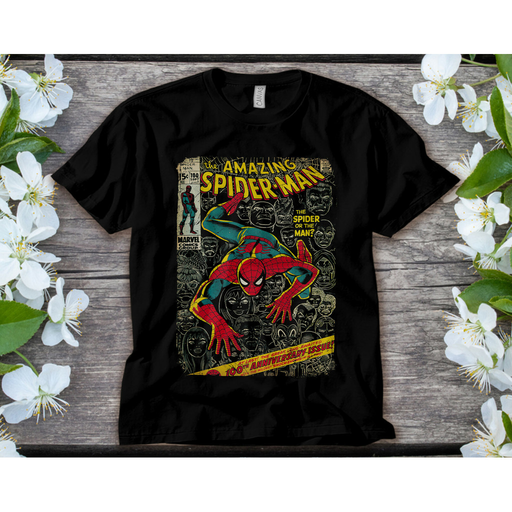 Marvel Spider-Man หนังสือการ์ตูนครบรอบเสื้อยืด Unisex เสื้อเด็ก Hoodie 30233