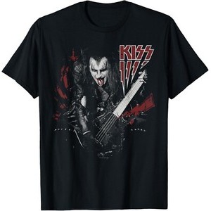 KISS - เสื้อยืด Simmons Retro Style ยุค 70s ถึง 90s ออกแบบกราฟิก
