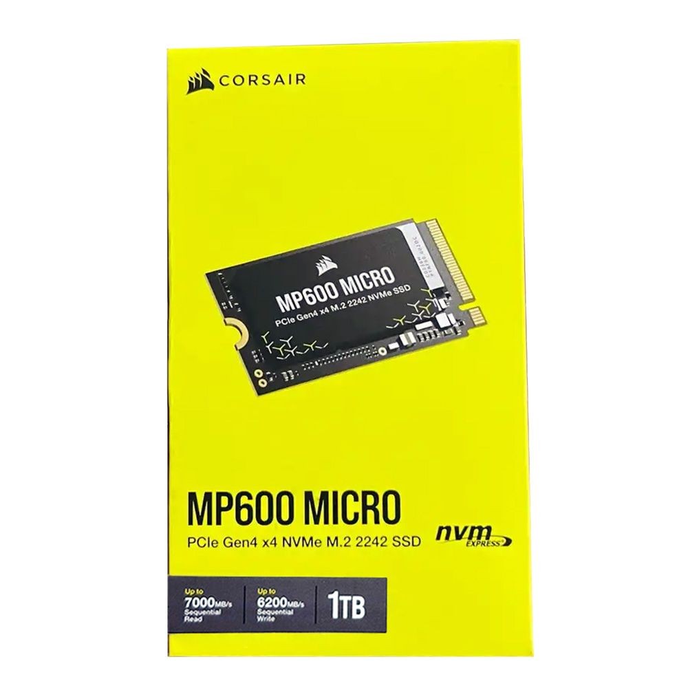 Corsair 1TB MP600 MICRO R2 PCIe 4.0 NVMe M.2 2242 SSD (7000MB/s), CSSD-F1000GBMP600MCR2