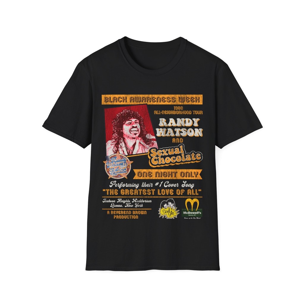 Randy Watson Sexual Chocolate Concert 88 Tour Poster เสื้อยืด Unisex
