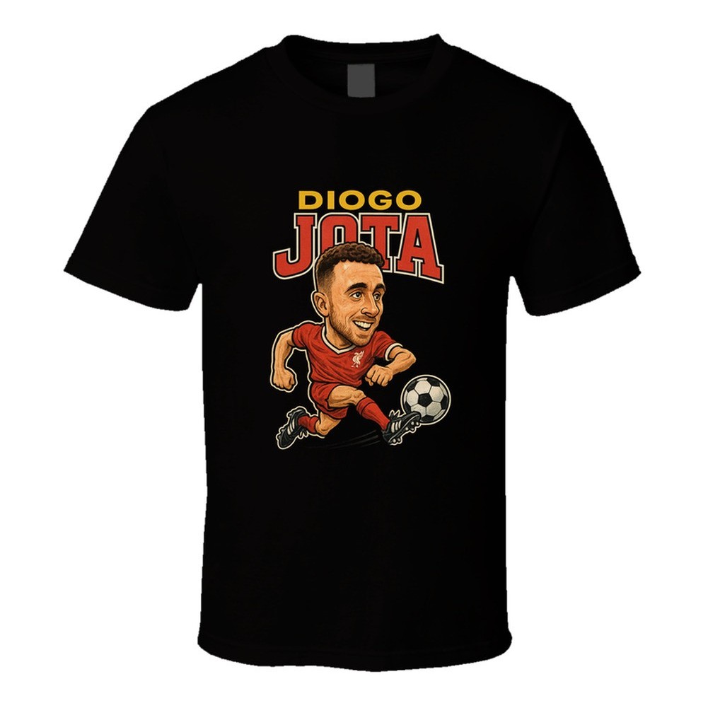 เสื้อยืด Diogo Jota Vintage Retro Caricature Tee