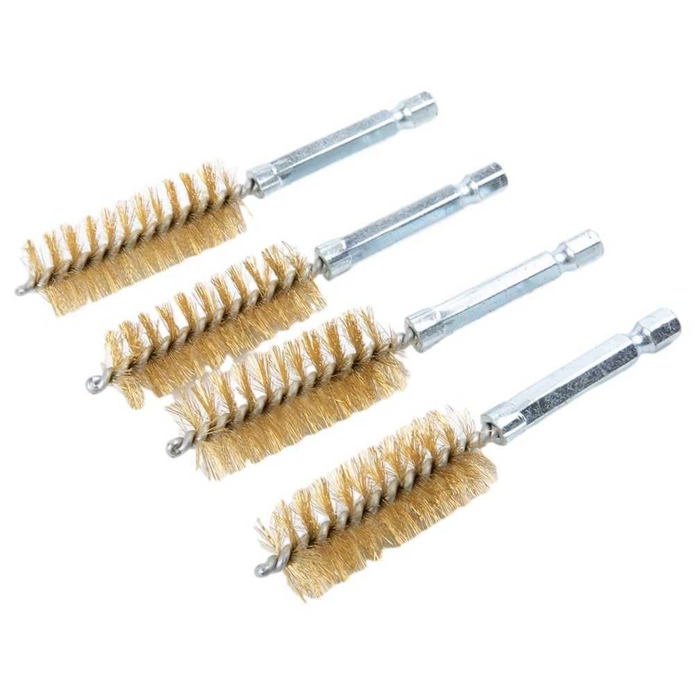 [SWHOME] 9-25 มม.ท่อลวดเครื่องจักรทําความสะอาดแปรงทองเหลืองทําความสะอาดสนิมซักผ้าขัด [AUG]