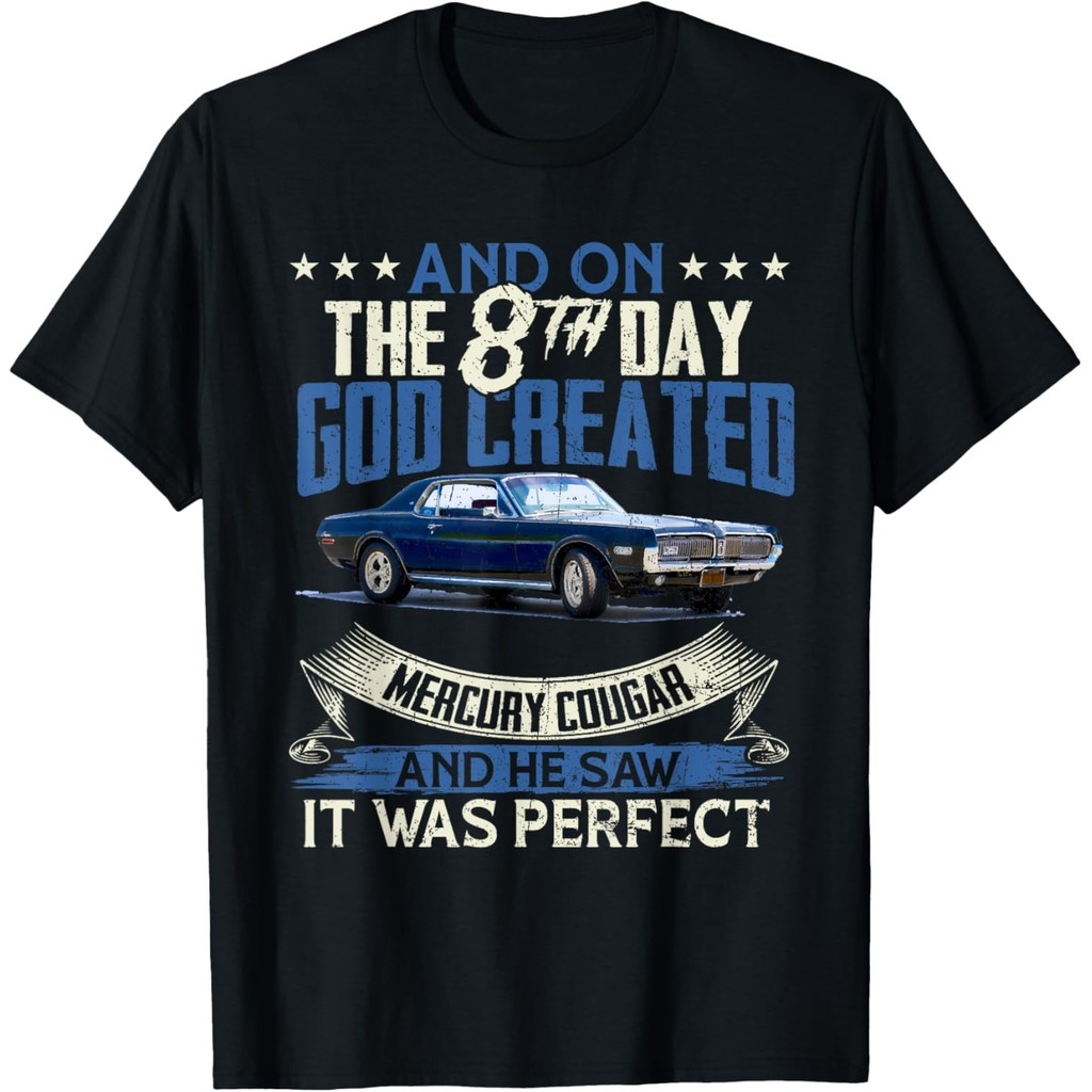 1968 68 Mercury Classic Cougar Vinatge Cars And On The God เสื้อยืด
