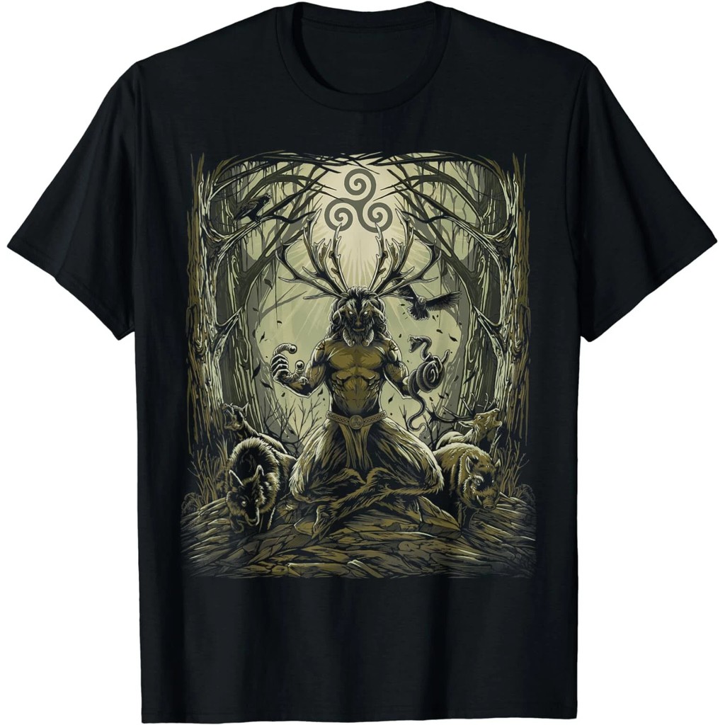 เสื้อยืด Celtic Cernunnos จากมายาคติพยัญชนะไอร์แลนด์