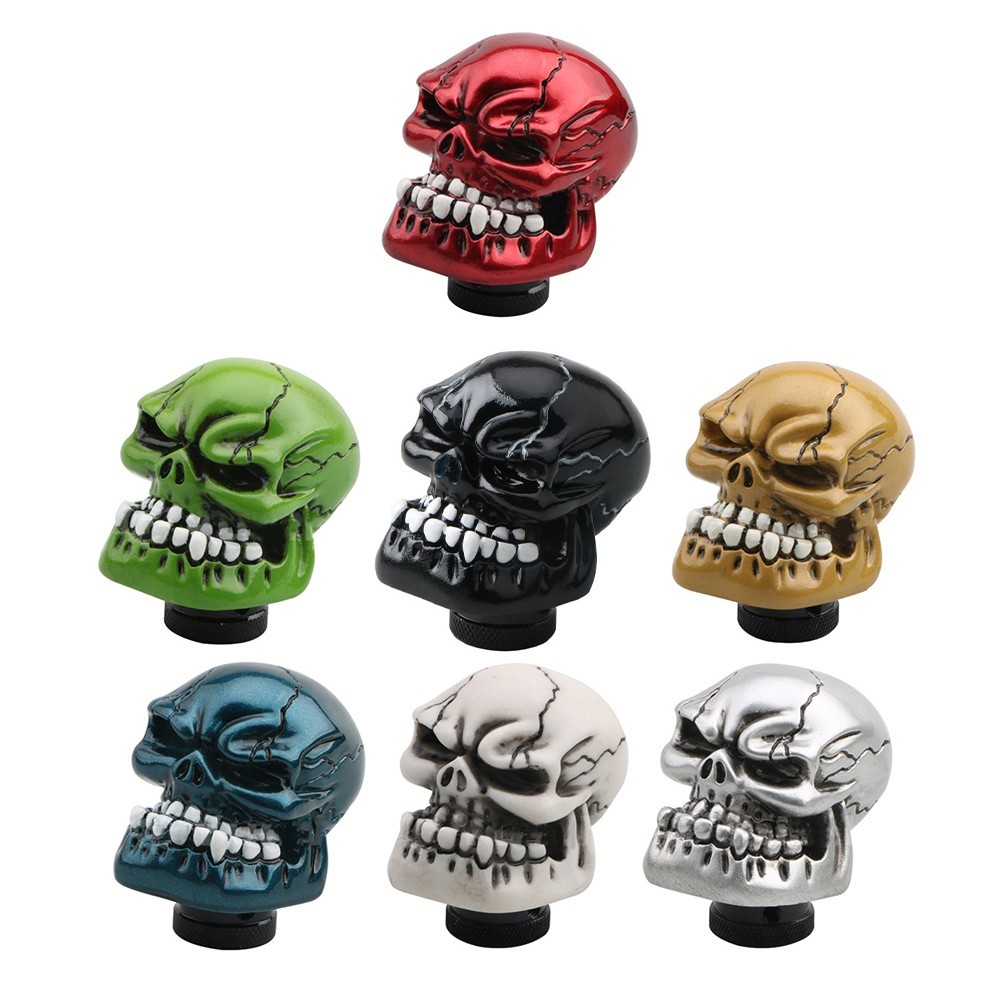 NEW Skull Gear Shift Knob Sport Lever Gear สําหรับเกียร์ธรรมดาหัวคันโยก