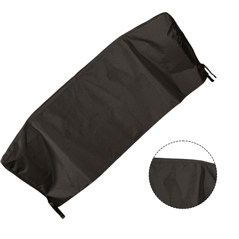 [สินค้าใหม่-July] ผ้าคลุมกันฝุ่นย่างกลางแจ้ง ผ้าคลุมเตาอบสวน 66.5"L x 22.5"W x 26"H สีดํา❀