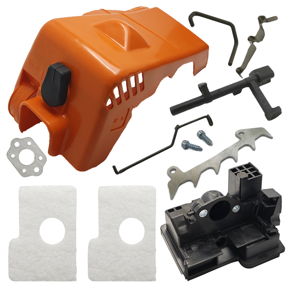 ฝาครอบด้านบนกรองอากาศกันชน Spike Shaft Rod Kit สําหรับ MS180 MS170 018 017 MS 180 อะไหล่เบนซิน Chainsaw เลื่อยโซ่