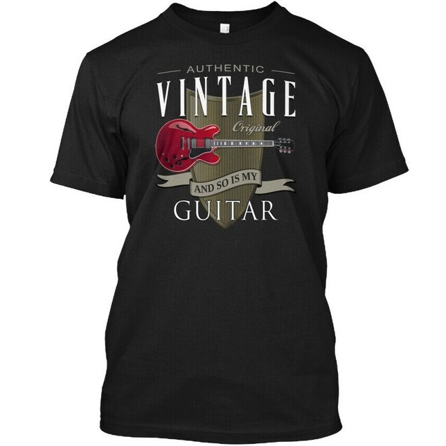เสื้อยืด Vintage Guitar Es-335 Music ของแท้ S 5