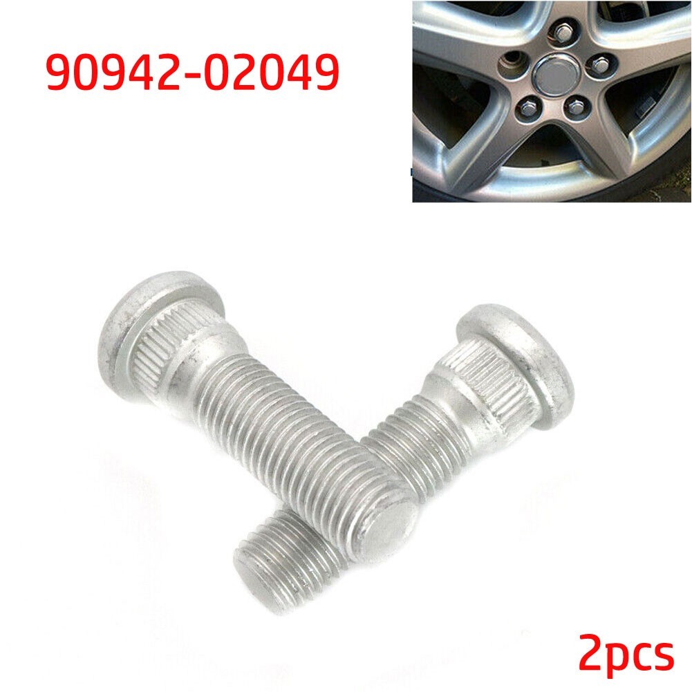 พร้อมสต็อก 2x สําหรับ TOYOTA สําหรับ TACOMA สําหรับ LEXUS WHEEL LUG STUD HUB BOLT 90942-02049