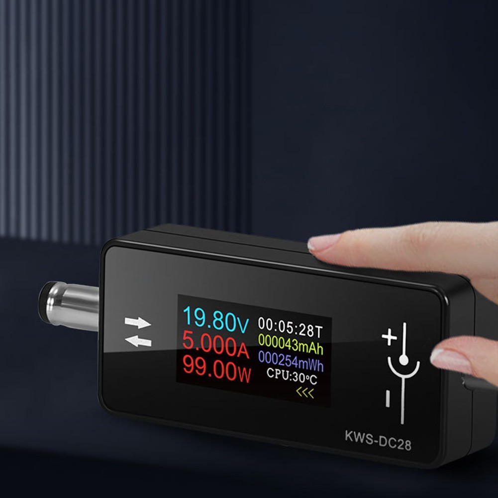 [ELEA HOT] KWS-DC28 เครื่องทดสอบอินเทอร์เฟซ 4-30V 12A เครื่องทดสอบแรงดันไฟฟ้าและกระแส 0.96 นิ้ว