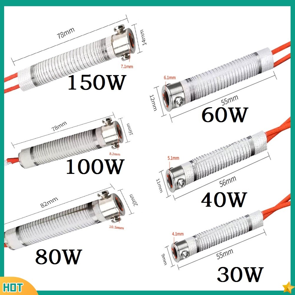 jelly 30-150W หัวแร้งไฟฟ้าองค์ประกอบความร้อนสําหรับแกนเหล็กทําความร้อนภายนอก