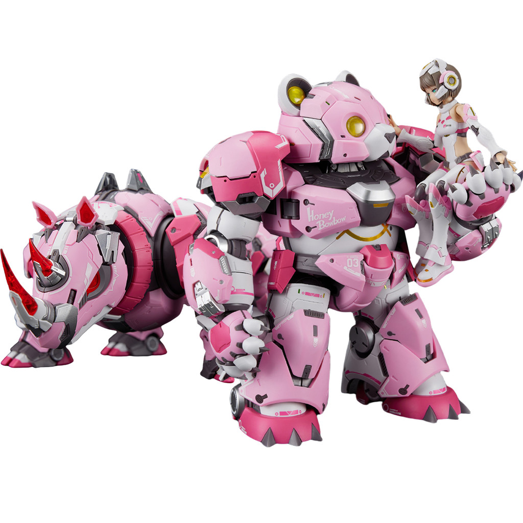 HiPlay MS GENERAL 1/10 Sloth & Huggie the Bear & Coco the Rhino Set Model Kits