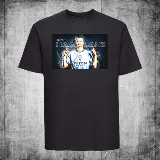 2025 Erling Haaland เสื้อยืดสําหรับแมนเชสเตอร์ซิตี้ปัจจุบันสําหรับแฟนๆเมือง