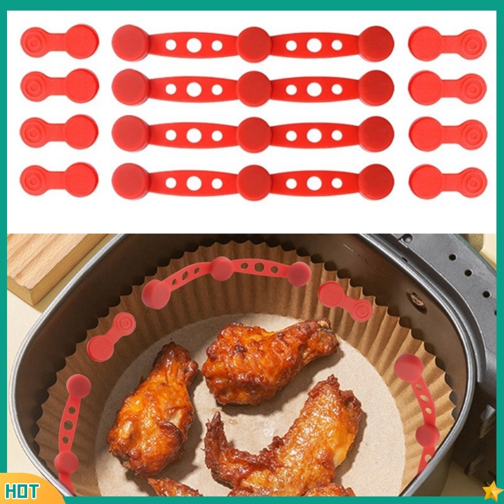 JY Air Fryer หัวเข็มขัดซิลิโคนแม่เหล็กสําหรับถือลงกระดาษเศษแป้งทอดอากาศ