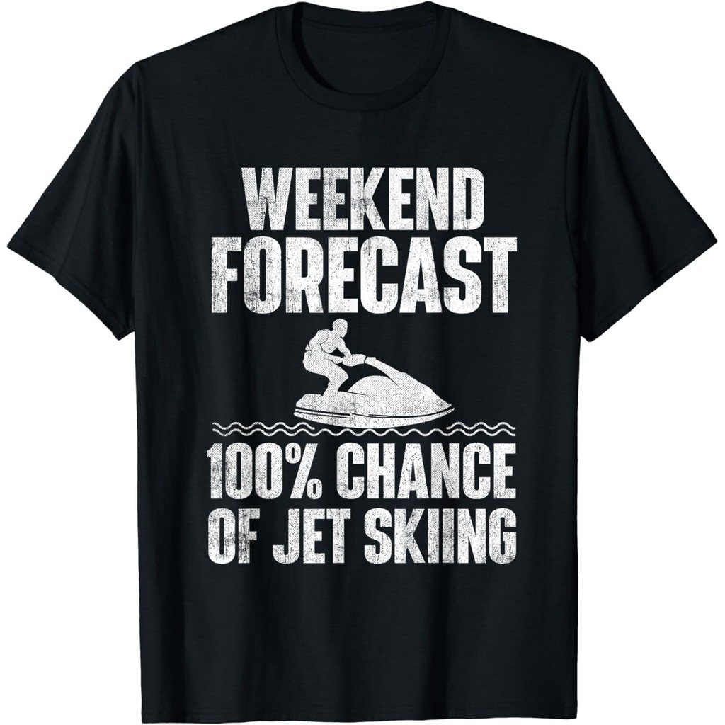Weekend Forecast Jet Skiing - Jet Ski Lover Vacation Gift เสื้อยืด Unisex