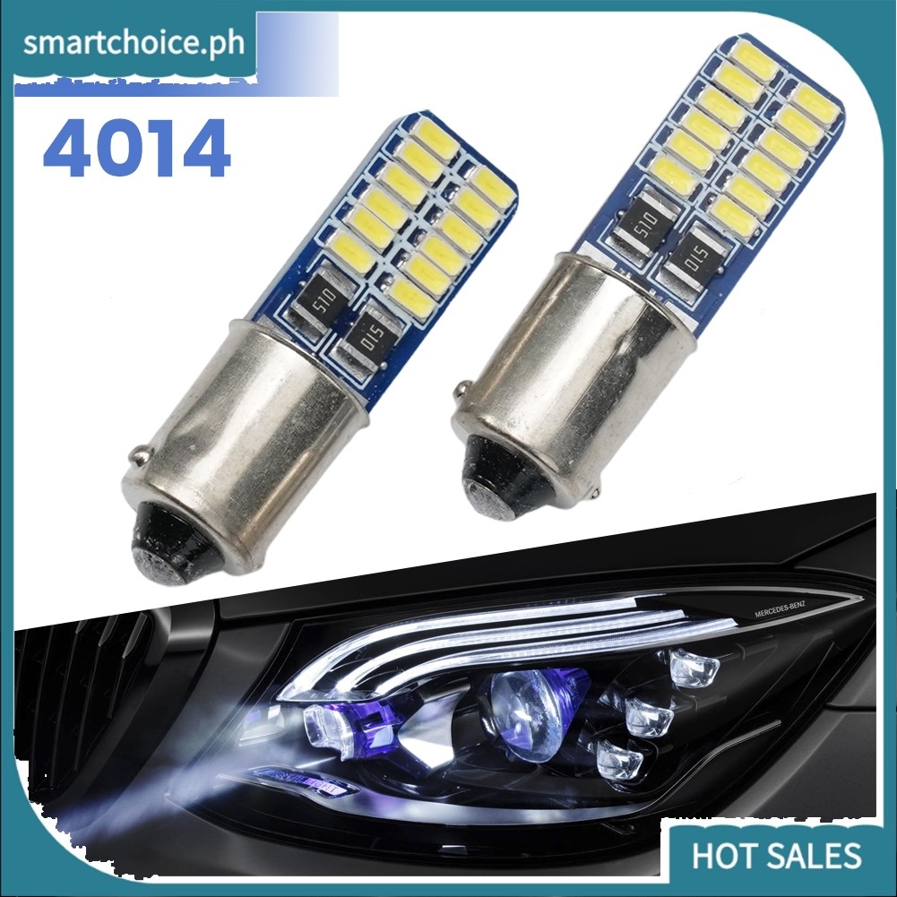 ไฟรถยนต์smt 2x CANBUS BA9S 4014 24LED ไฟถอยหลัง