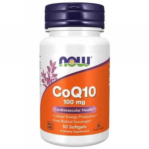 NOW Foods CoQ10 100มก. ซอฟท์เจล 50 ซอฟท์เจล  1