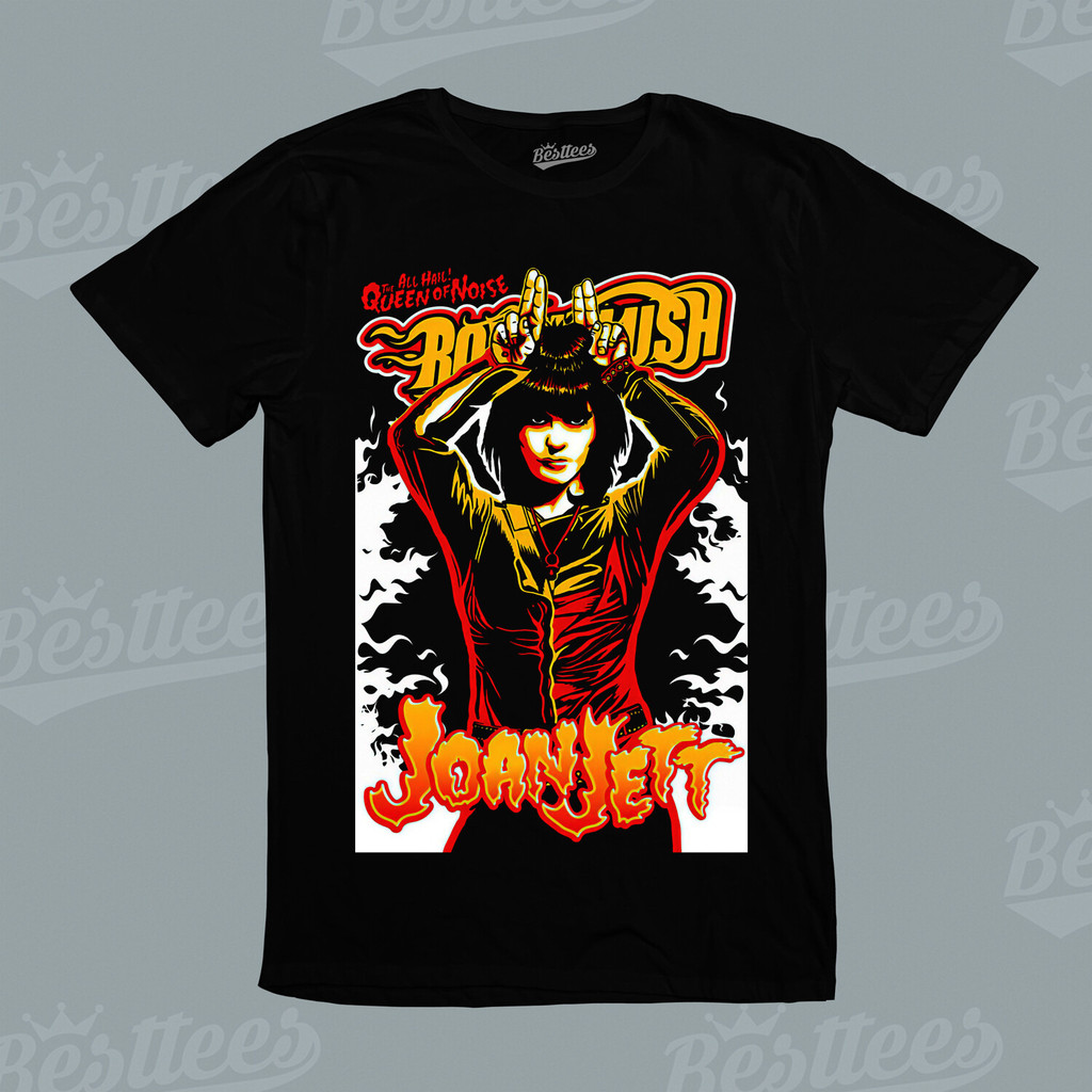 2025 Kidsmenwomen Black Hearts Joan Jett Ramones Rap Music Graphic Tshirt