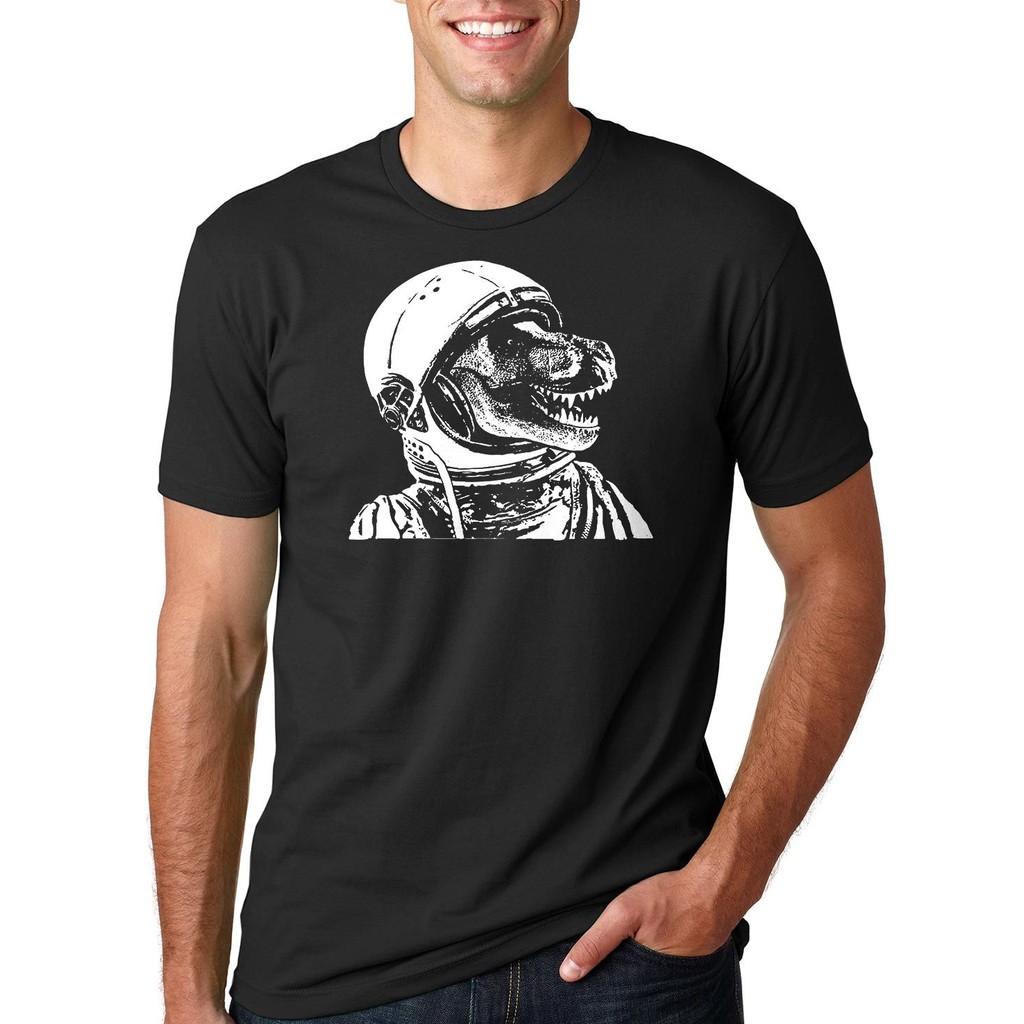 T Rex Space Dinosaur T-Rex Tee เสื้อนักบินอวกาศไดโนเสาร์ Tee เสื้อ