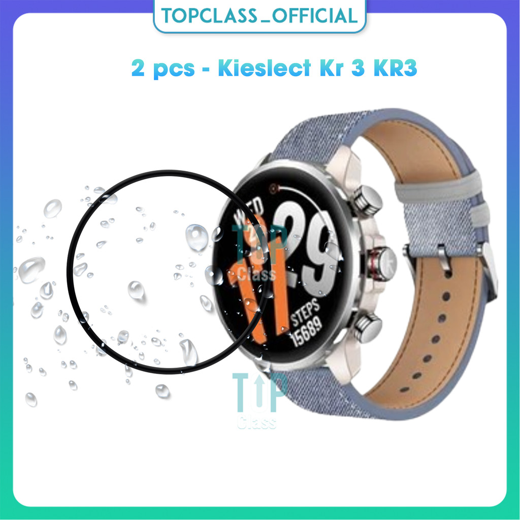 ชุด 2 ชิ้นกระจกนิรภัยป้องกันหน้าจอสําหรับ Kieslect Kr 3 KR3 สมาร์ทวอทช์
